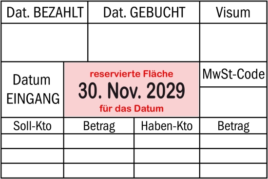 Timbro di assegnazione del conto