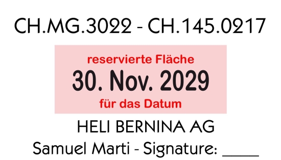 Timbro con logo e testo