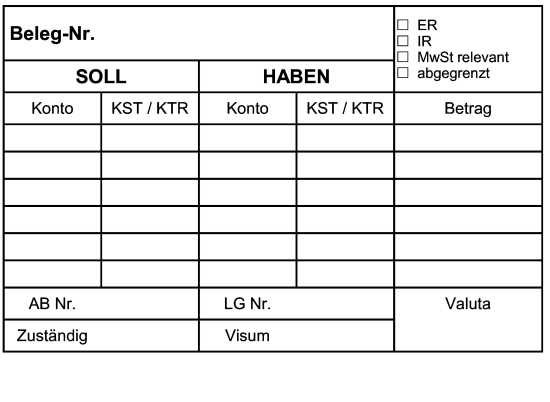 Timbri per l''assegnazione dei conti