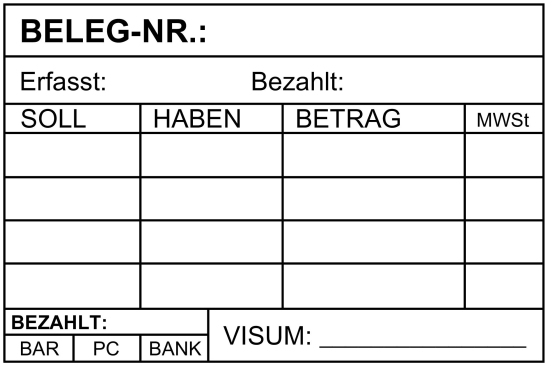 Timbri per l''assegnazione dei conti