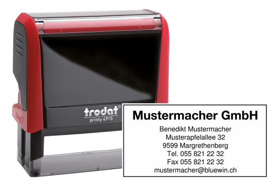 Timbri di testo rettangolari