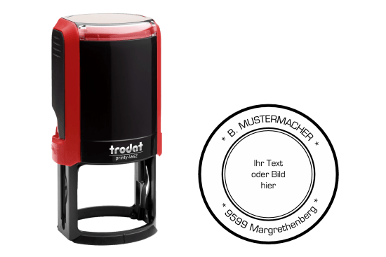 Timbri di testo rotondi