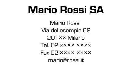 Timbri dell'indirizzo senza cornice   – Progettazione e ordinazione online 